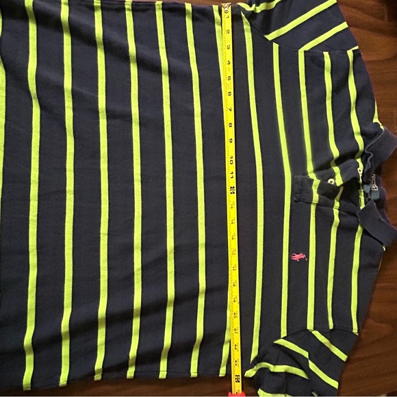 Polo Ralph Lauren’s | men’s blue and green striped polo shirt collared XL - Picture 8 of 15